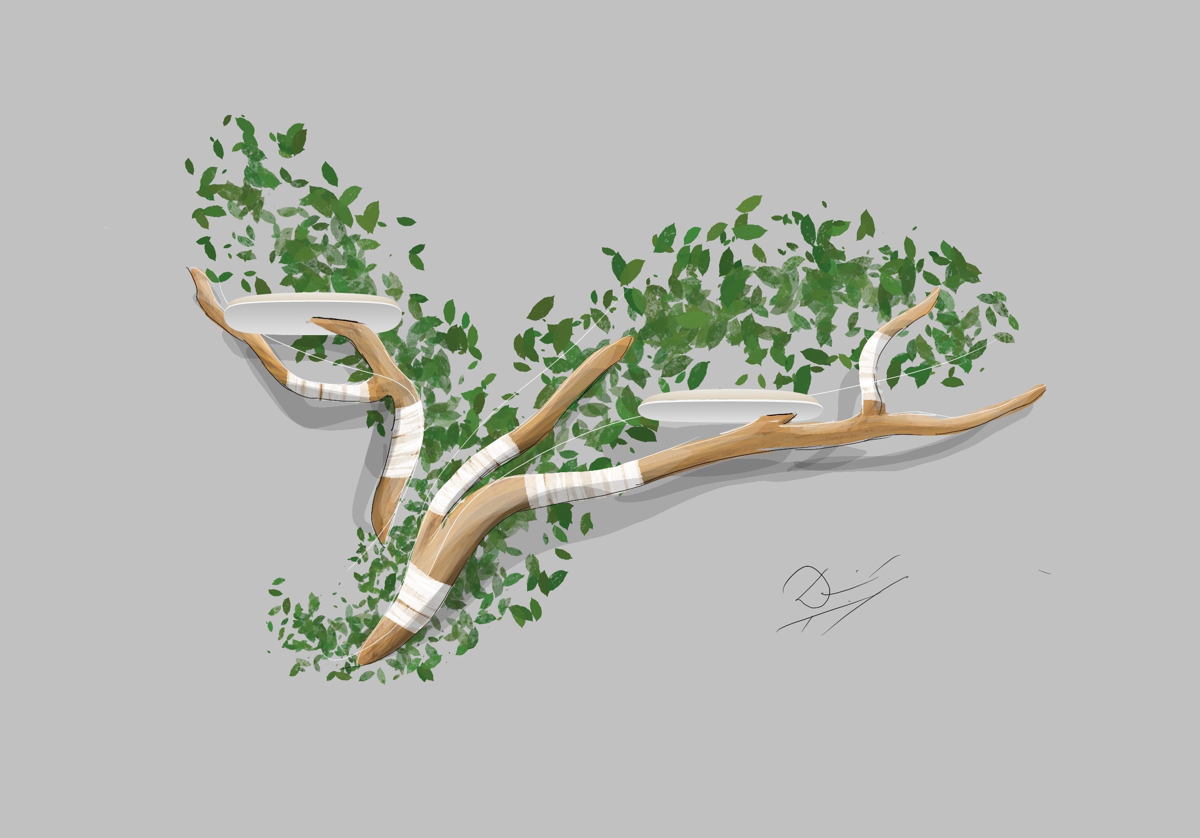 Individueller Kratzbaum für Lilly & Roland